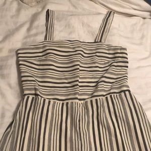 Grey and white striped jumpsuit!